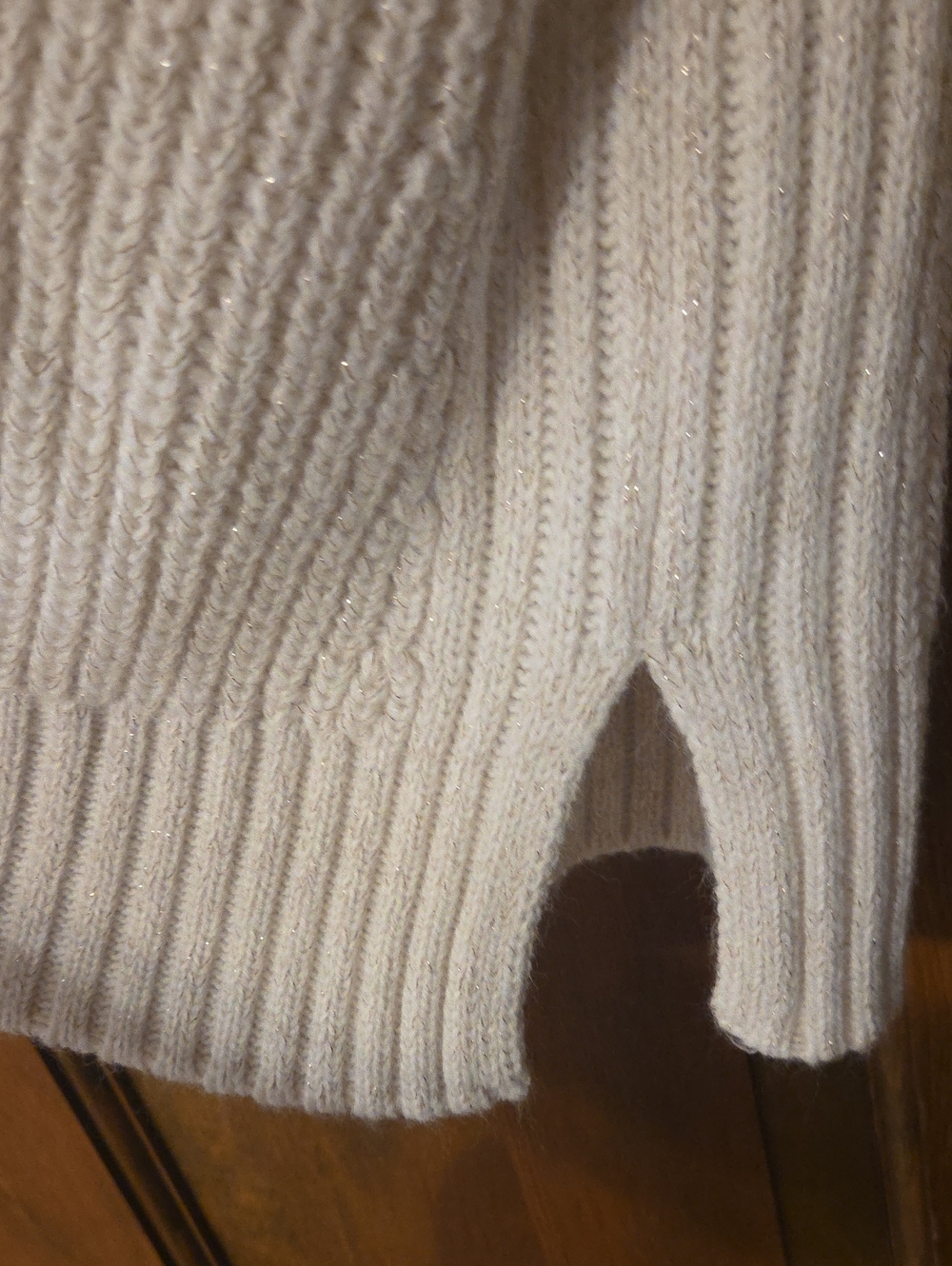 a.n.a Cream V-Neck Knit Sweater - Women's - Picture 5 of 7